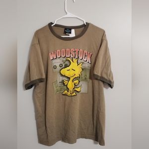 Size L-Vintage Woodstock Peanuts Logotel Shirt